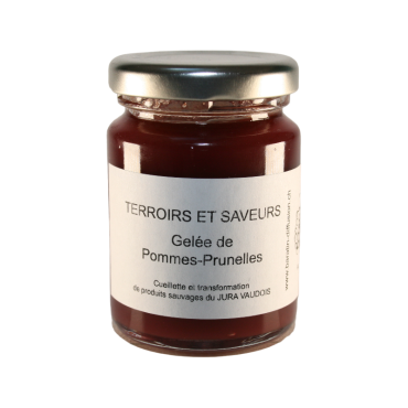 Gelée artisanale de pommes-prunelles sauvages du Jura Vaudois