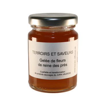 Gelée artisanale de Fleurs de reine des prés sauvages du Jura Vaudois