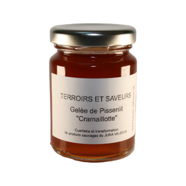 Gelée artisanale de pissenlit «Cramaillotte» sauvages du Jura Vaudois